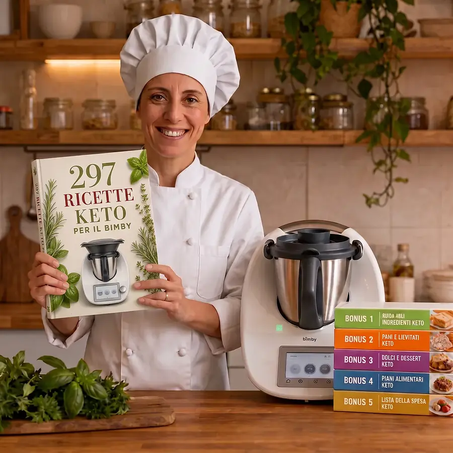 Chef con il ricettario 297 ricette keto per il Bimby e il robot da cucina